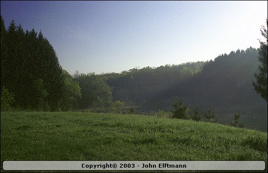 Sunrise at Glen Wendel campground - 5/16/2003